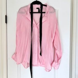 Smythe, Tie Neck Shirt, S